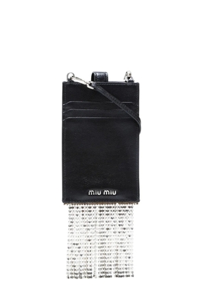 Miu Miu Pre-Owned 2010s crystal phone case - Black