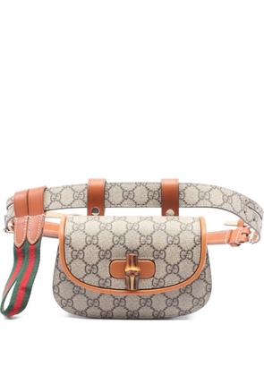 Gucci Pre-Owned 2020s mini Bamboo 1947 belt bag - Neutrals