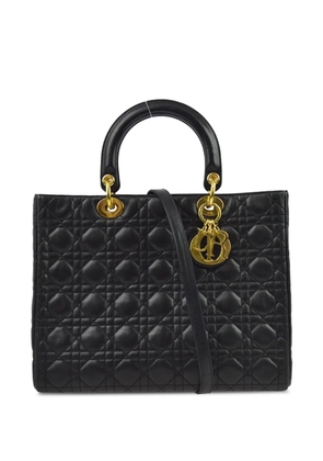 Christian Dior Pre-Owned 1997 Cannage Lady Dior two-way handbag - Black