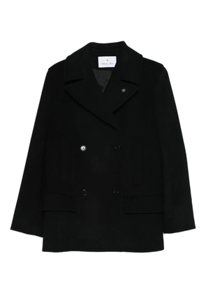 Manuel Ritz buttoned wool-blend peacoat - Black
