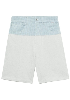 FIVE CM wide-leg panelled shorts - Grey