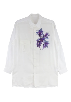 Y's floral-print shirt - White