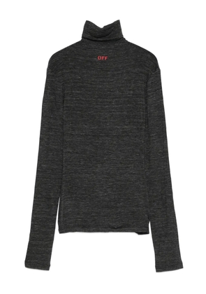 Off-White roll-neck sweater - Grey