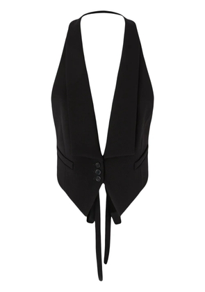 PINKO rear-tied vest - Black