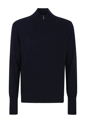 Ballantyne half-zip cashmere polo shirt - Blue