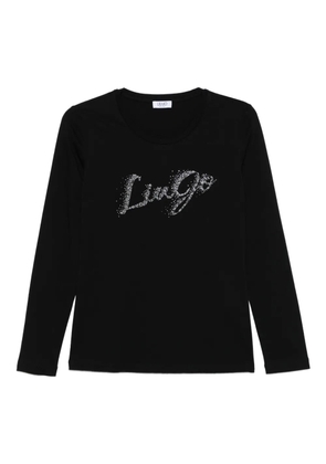 LIU JO embellished long-sleeve top - Black