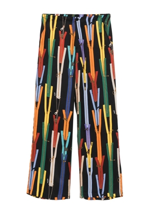 MOSCHINO JEANS zip-motif trousers - Black