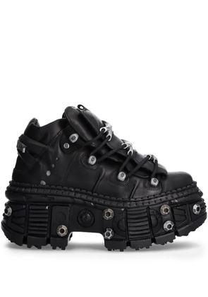 NEW ROCK studded platform sneakers - Black