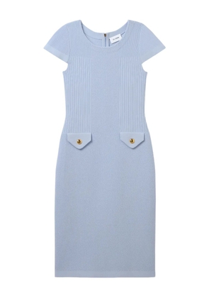 St. John flatback ribbed dress - Blue