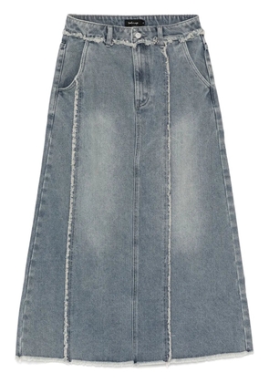 tout a coup distress denim skirt - Blue