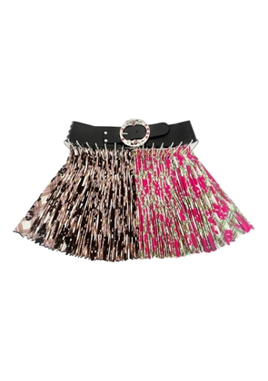 Chopova Lowena Pixel Party pleated mini skirt - Black
