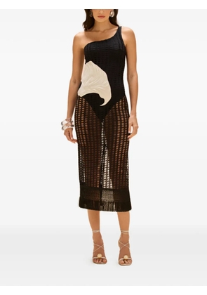 PatBO Selene one-shoulder dress - Black