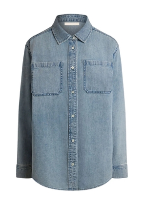 12 STOREEZ denim pocket shirt - Blue