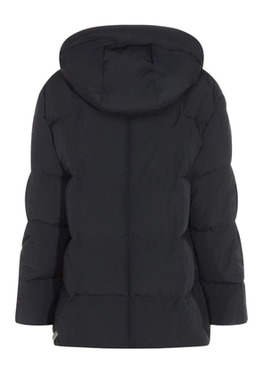 Jil Sander hooded zip coat - Black