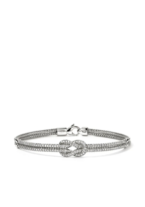 John Hardy sterling silver Love Knot diamond bracelet