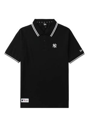 NEW ERA CAP tipped-collar logo polo shirt - Black