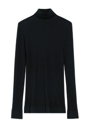LEMAIRE ribbed high-neck top - Black
