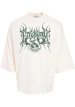 COUNTY OF MILAN logo-print t-shirt - Neutrals