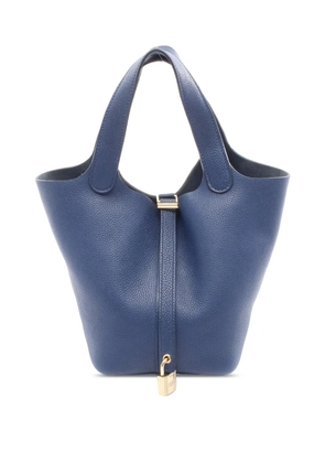 Hermès Pre-Owned 2019 Clemence Picotin Lock 18 handbag - Blue