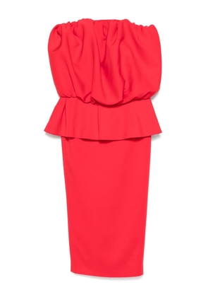 Rowen Rose puffball-top maxi dress - Red