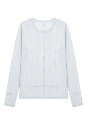 rag & bone seamed-detail long-sleeve top - Blue