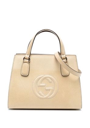 Gucci Pre-Owned 2016-2025 Medium Dollar Calf Soho Top Handle Convertible Tote satchel - Brown