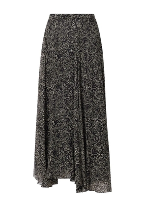 MARANT ÉTOILE Lycia floral-print midi skirt - Black