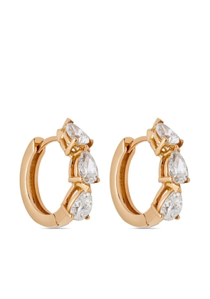 Jewels Aficionado 18kt rose gold Huggies diamond earrings - Pink