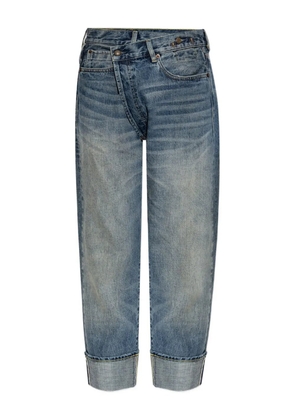 R13 crossover-waist jeans - Blue