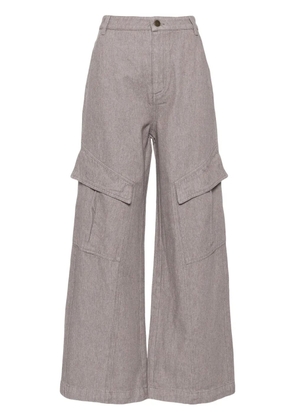 tout a coup wide-leg cargo pants - Grey
