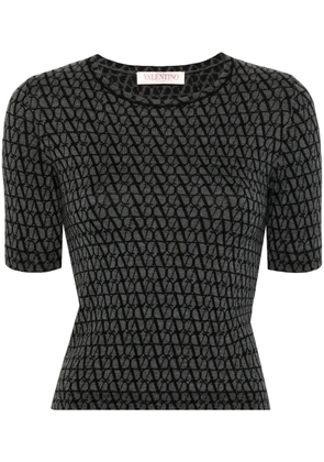 Valentino Garavani Toile Iconographe knitted top - Grey
