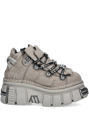 NEW ROCK lace-up platform sneakers - Neutrals