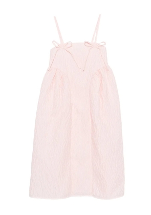 Cecilie Bahnsen Ambra bow-detail midi dress - Pink