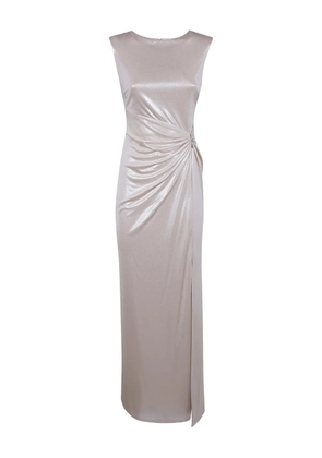 Lauren Ralph Lauren ruched embellished dress - Neutrals