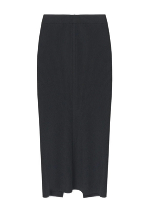 AERON ribbed high-waisted skirt - Black