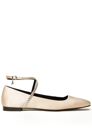 TWINSET rhinestones-embellished ballet flats - Neutrals