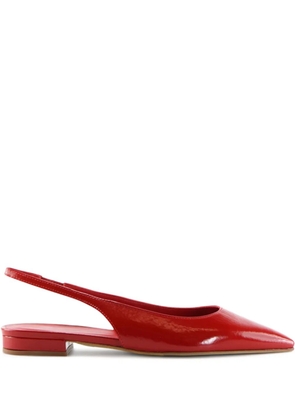 Notabene Gilda pointed-toe slingback ballerinas - Red