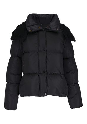 Moncler quilted hooded jacket - Black
