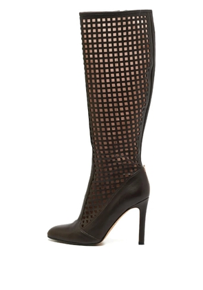 SJP by Sarah Jessica Parker cut-out leather knee-high boots - Brown