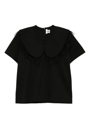 Noir Kei Ninomiya ruffled-lace top - Black