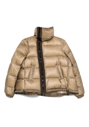 sacai quilted panelled jacket - Neutrals