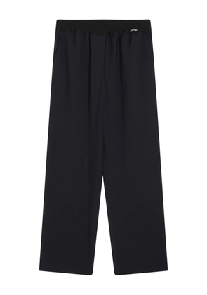 Miu Miu logo-patch trousers - Blue