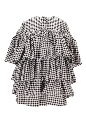 MERYLL ROGGE ruffled tiered mini dress - Black