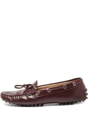 Tod's Vintage leather loafers - Red