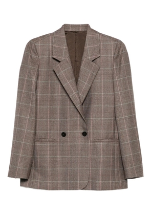 BOMPARD checked double-breasted blazer - Brown