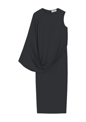 AERON Lune draped-detail midi dress - Black