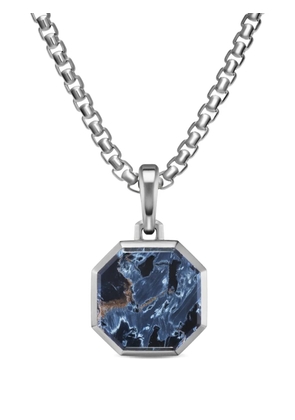 David Yurman sterling silver pietersite amulet pendant