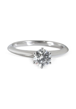 Tiffany & Co. Pre-Owned platinum diamond solitaire ring - Silver