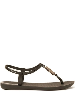 Lenny Niemeyer round toe flat sandals - Black