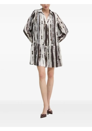 Sandro Ferrone abstract-print mini dress - White